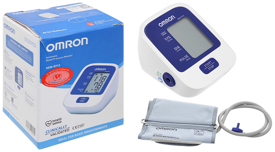 Máy đo huyết áp tự động bắp tay OMRON HEM-8712