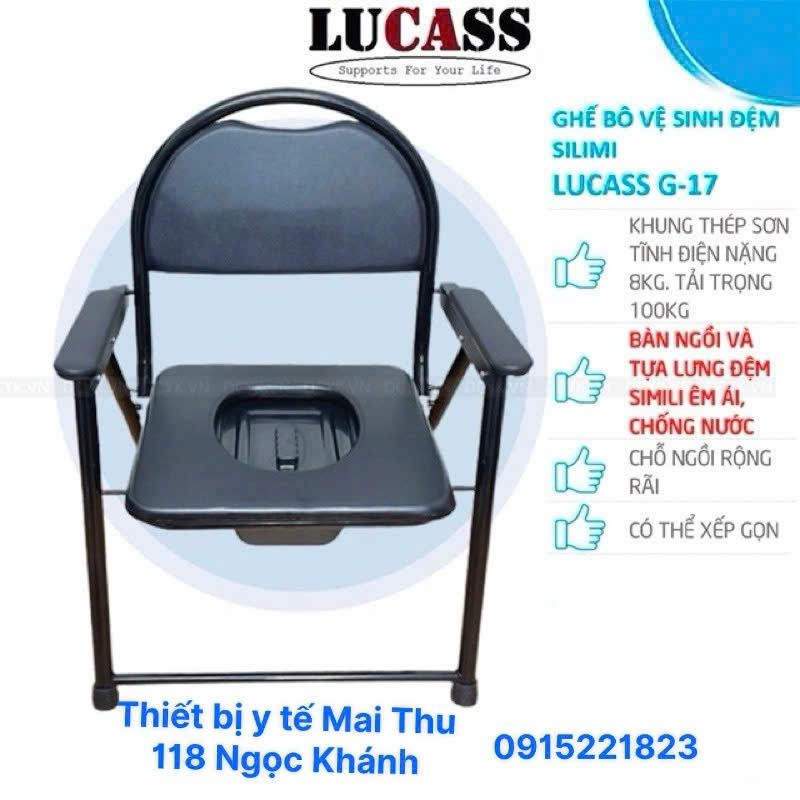 Ghế bô vệ sinh Lucass G-17