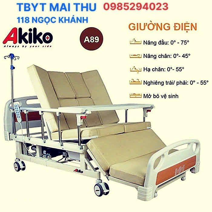 Giường Y Tế Điện Đa Năng Akiko A89-03