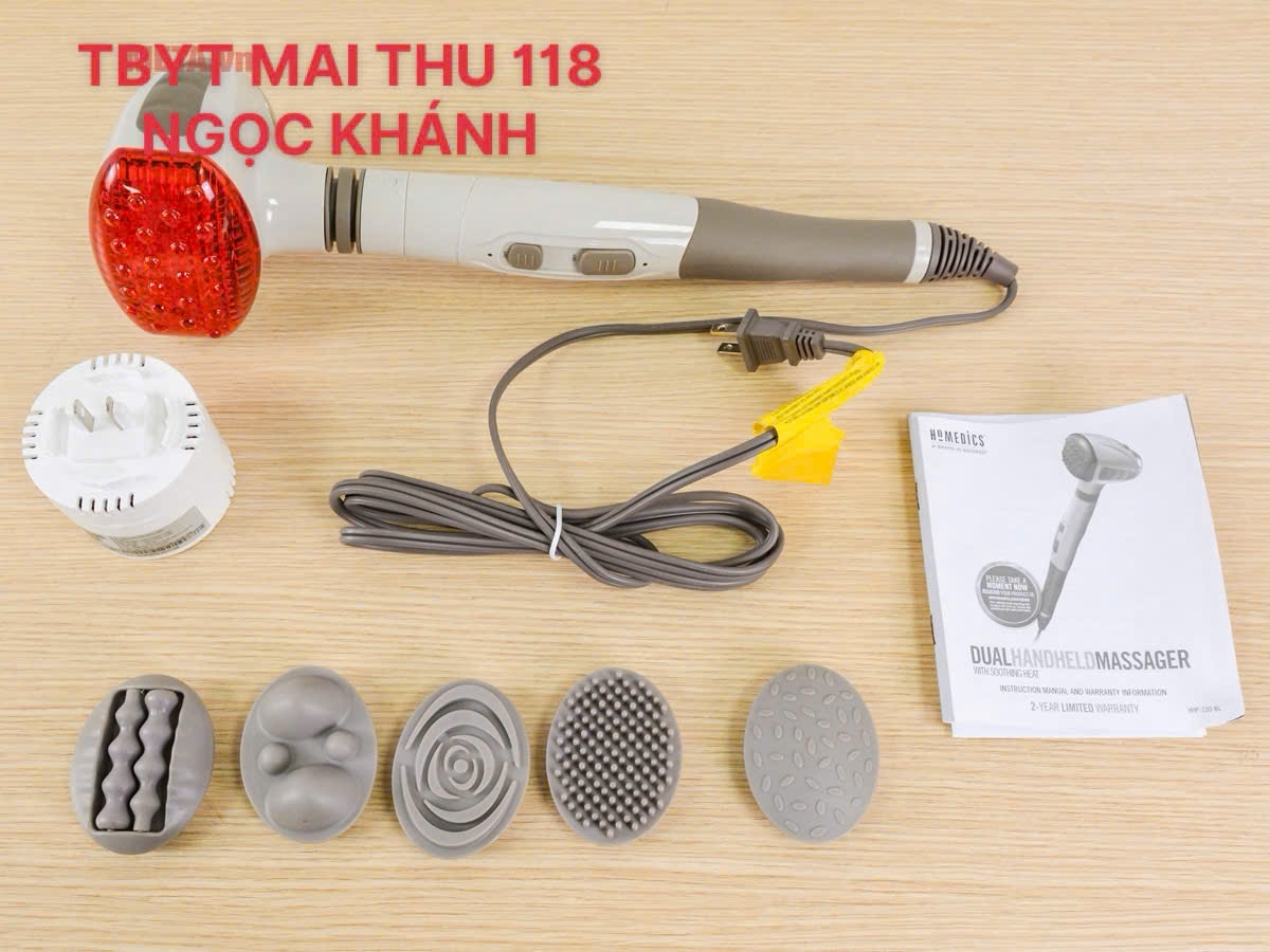 Máy massage cầm tay kèm nhiệt Homedics HHP-230