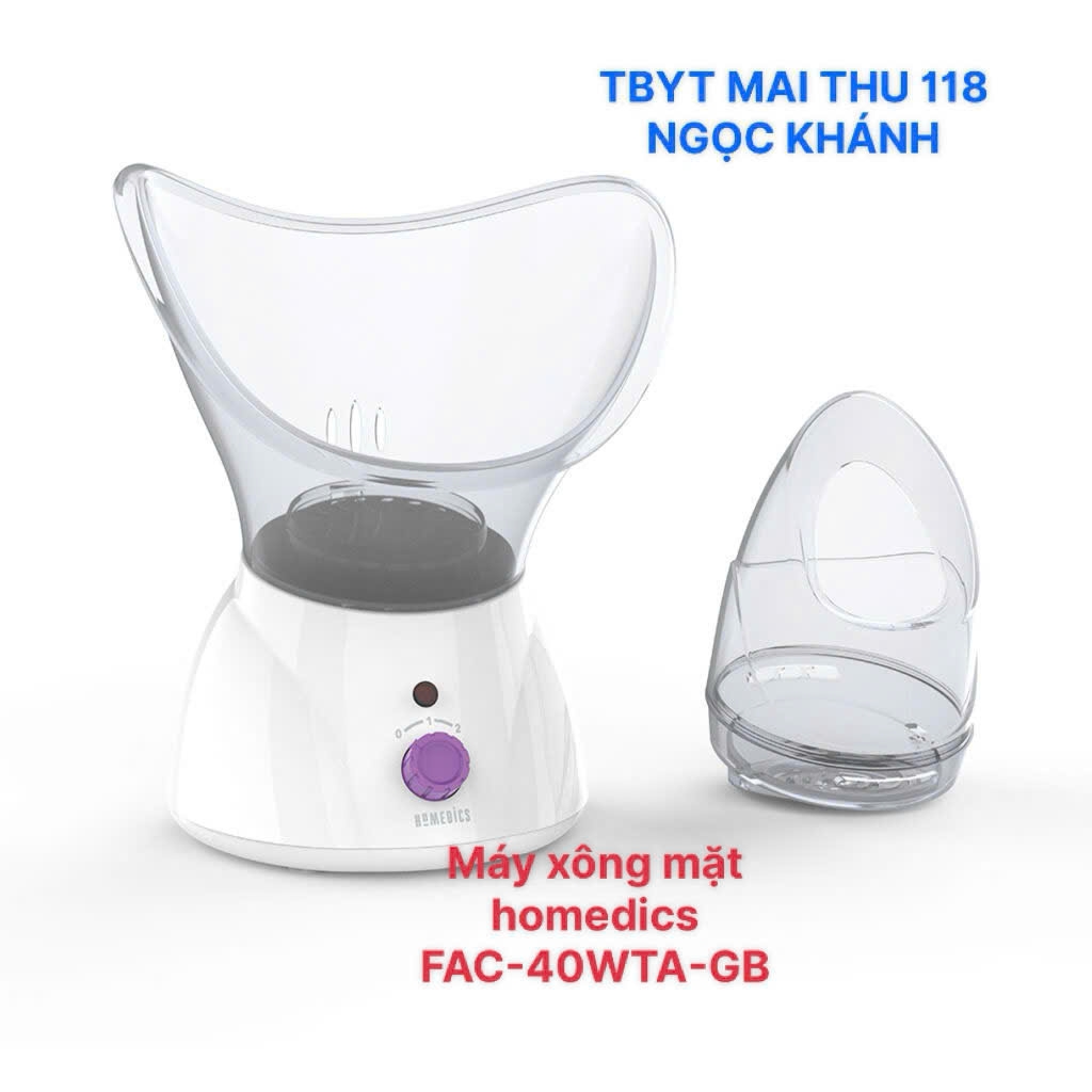 Máy xông hơi mặt tái tạo da Homedics FAC-40WTA(trắng)/FAC-40GYA(đen)