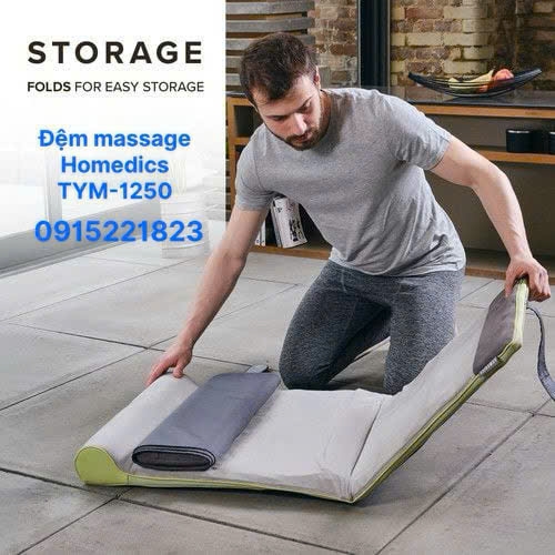 Đệm massage body công nghệ khí nén shiatsu 3D HoMedics TYM-1250AT